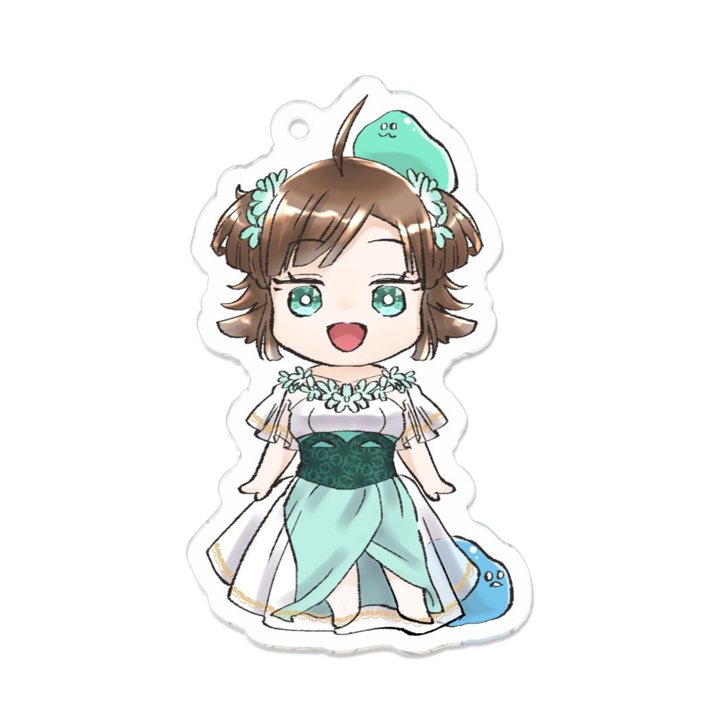 うずらミニキャラアクキー