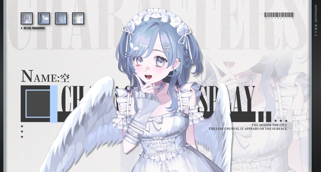 【Live2D Model/Generic Model】Angel - including walking animation, vb, body leaning forward, etc