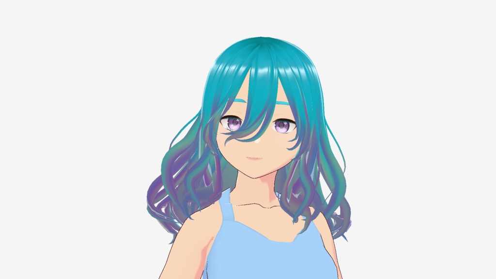 Oceanic Rainbow Hair Texture/ 海洋の虹髪のテクスチャー