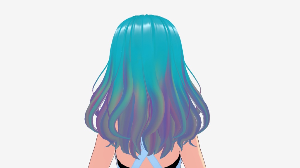 Oceanic Rainbow Hair Texture/ 海洋の虹髪のテクスチャー