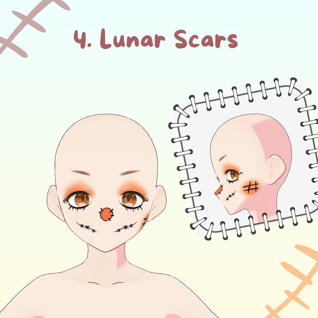 Scarecrow Theme Face Paint/案山子テーマのフェイスペイント