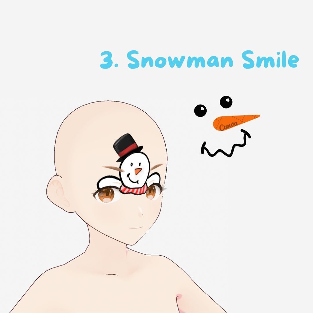 Christmas Cheer Face Paint/クリスマス チア フェイスペイント