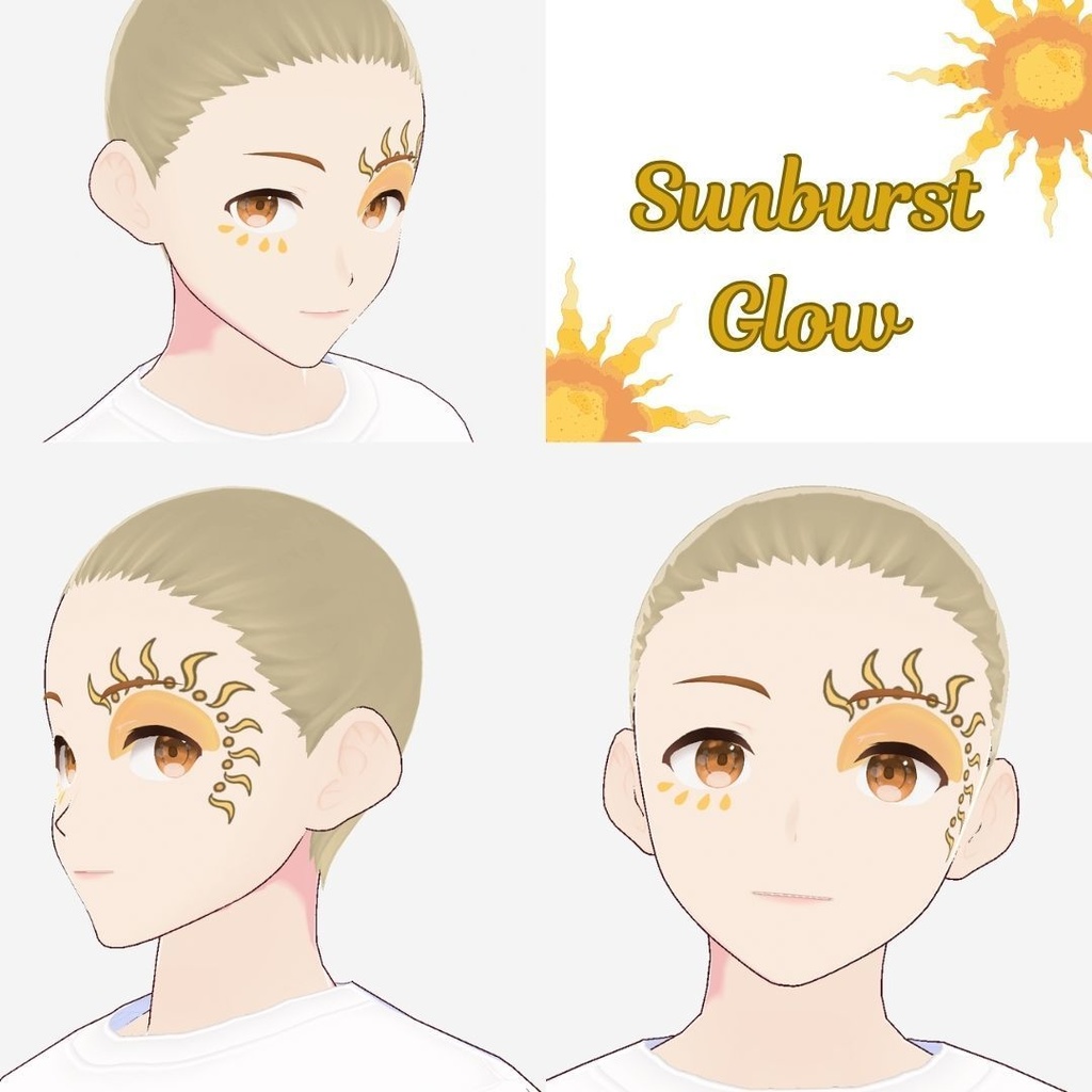 Sun & Fire Face Paint/太陽と炎のフェイスペイント