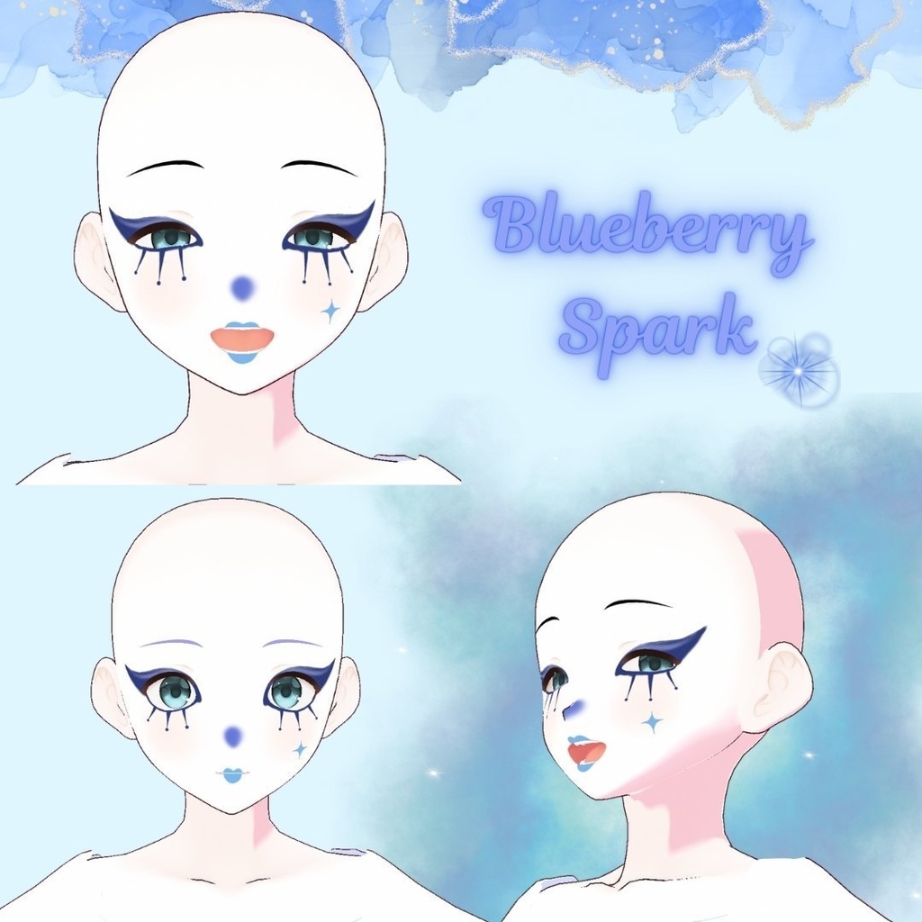 Giggle Masquerade Face Paint/道化師の舞台メイク