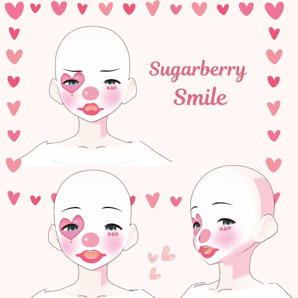 Giggle Masquerade Face Paint/道化師の舞台メイク