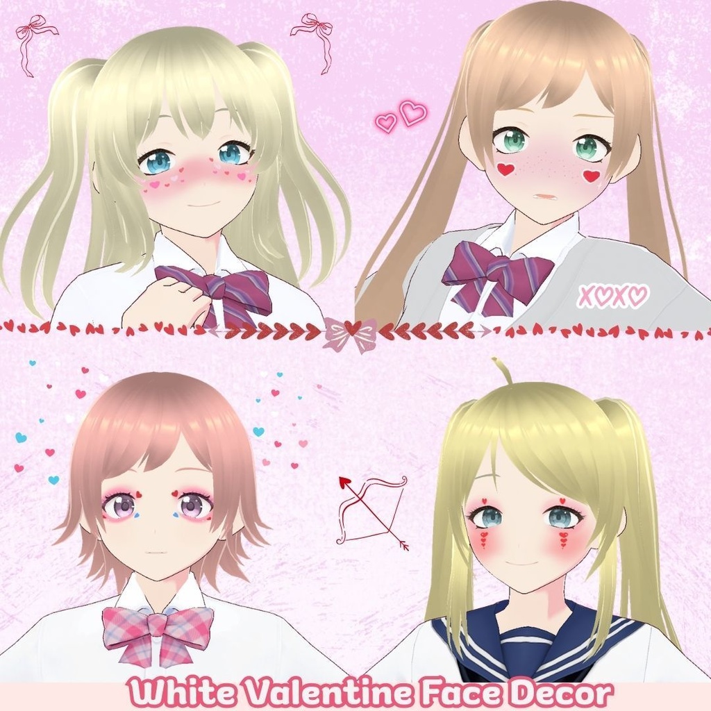 White Valentine Face Paint/ホワイトデー・フェイスペイント