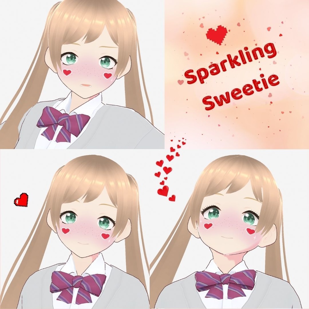 White Valentine Face Paint/ホワイトデー・フェイスペイント