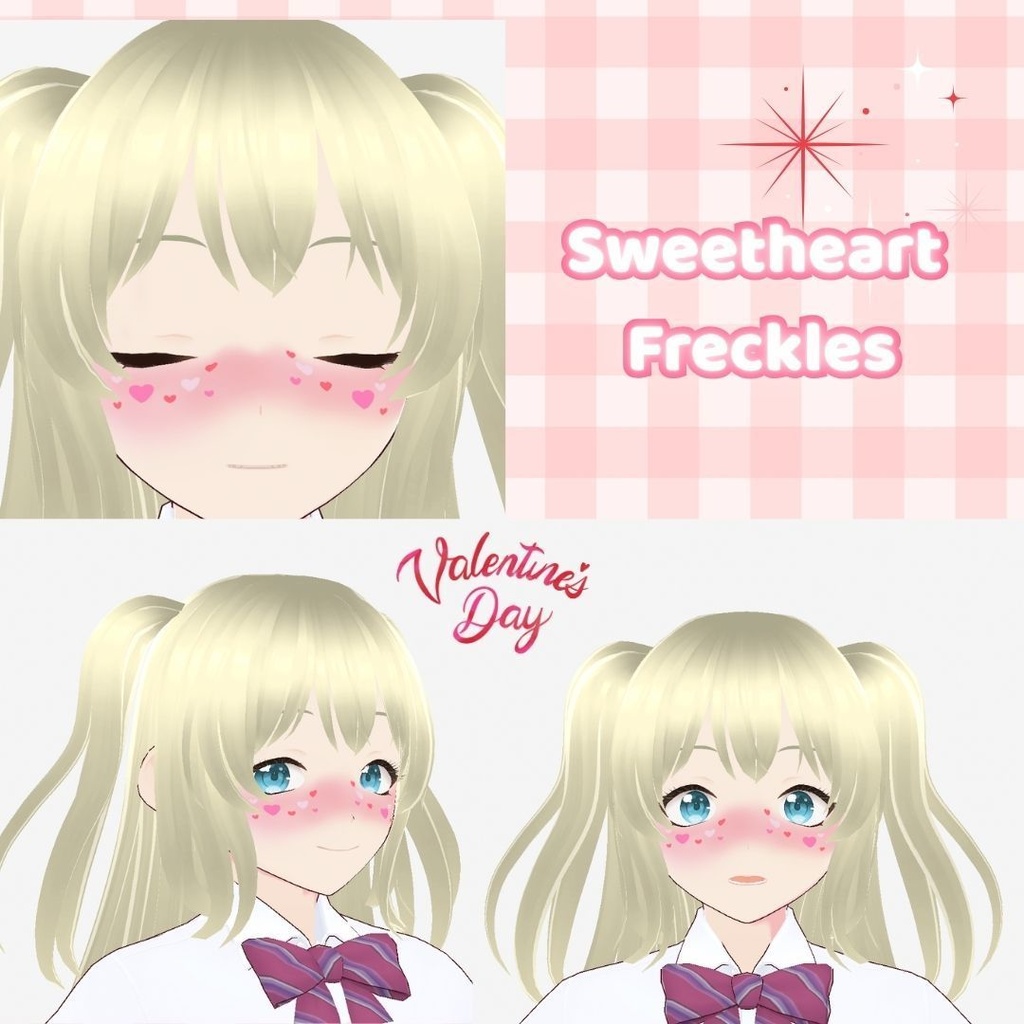 White Valentine Face Paint/ホワイトデー・フェイスペイント