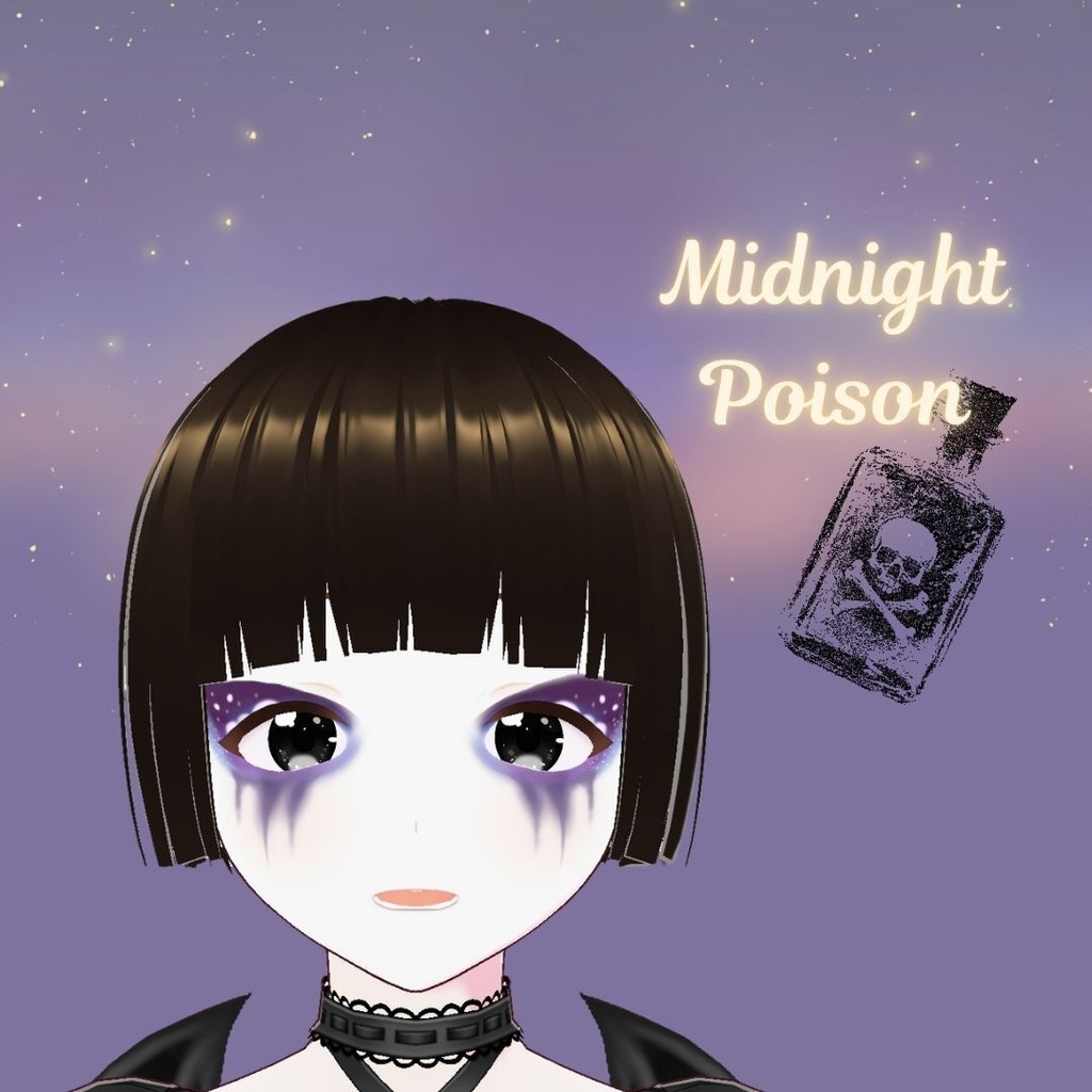 【VRoid用テクスチャ】パンク風アイメイク・フェイステクスチャ/Punk Style Makeup Set