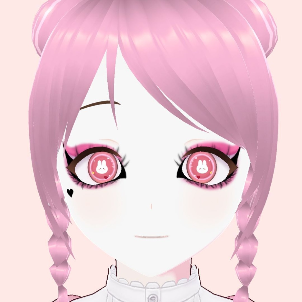 【VRoid用テクスチャ】🐰うさぎきらきら瞳テクスチャ💖 / Bunny Sparkle Eye Texture