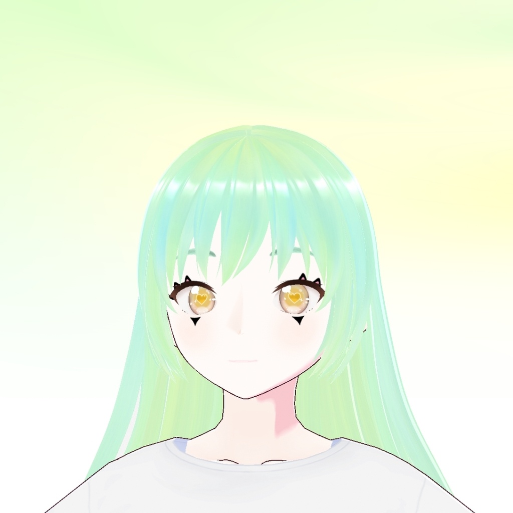 【VRChat/VRoid】🍋🟩✨Key Lime Hair Texture/ キーライムヘアーの質感🍋🍀