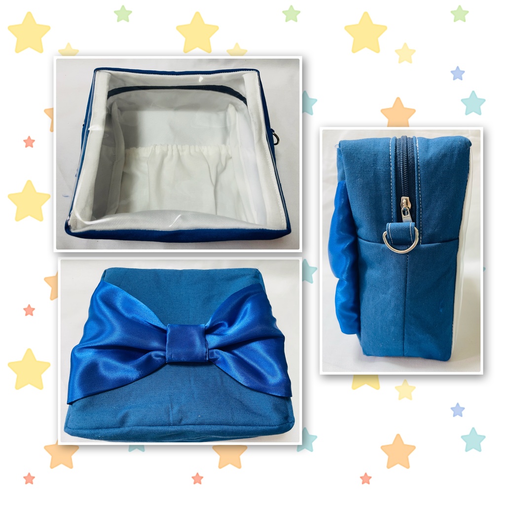 15cmぬい用 推し色ぬいポーチ 青