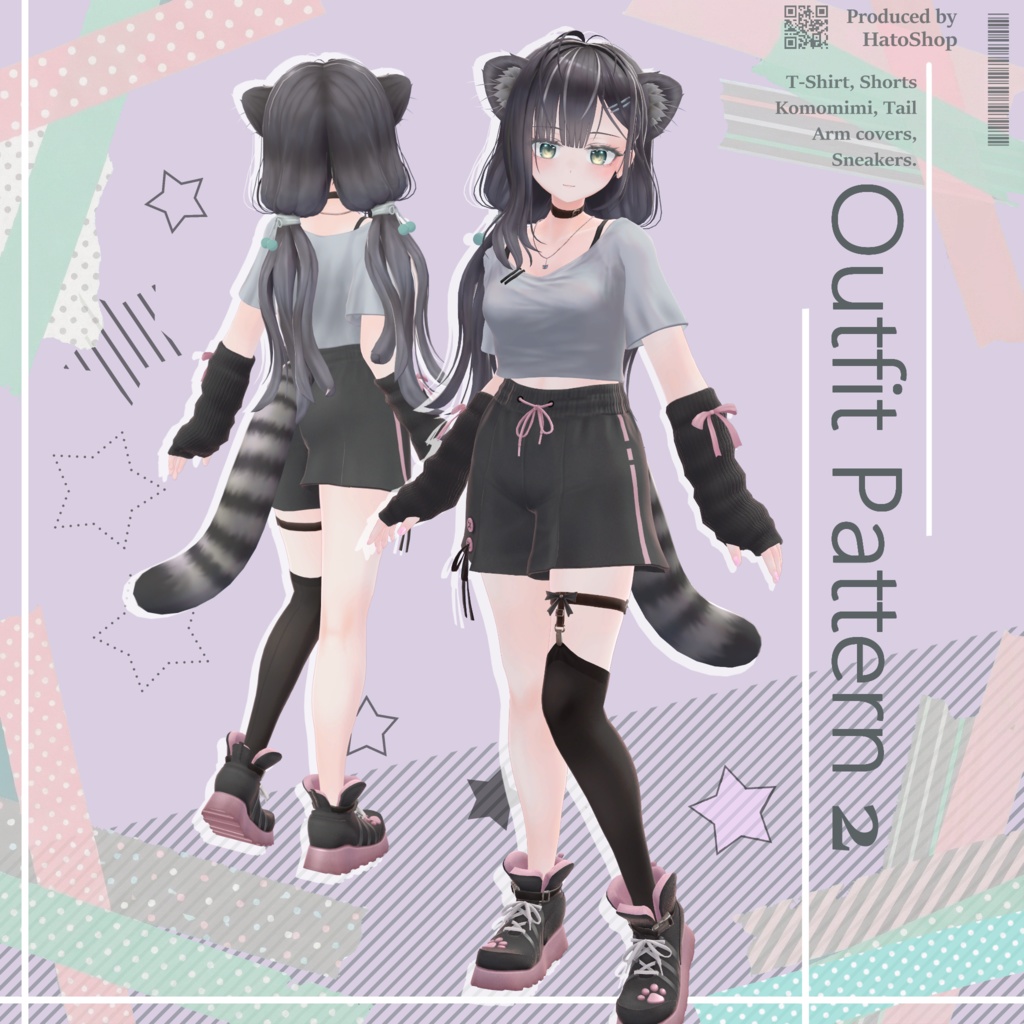 オリジナル3Dモデル『猫乃亜 *Nonoa*』