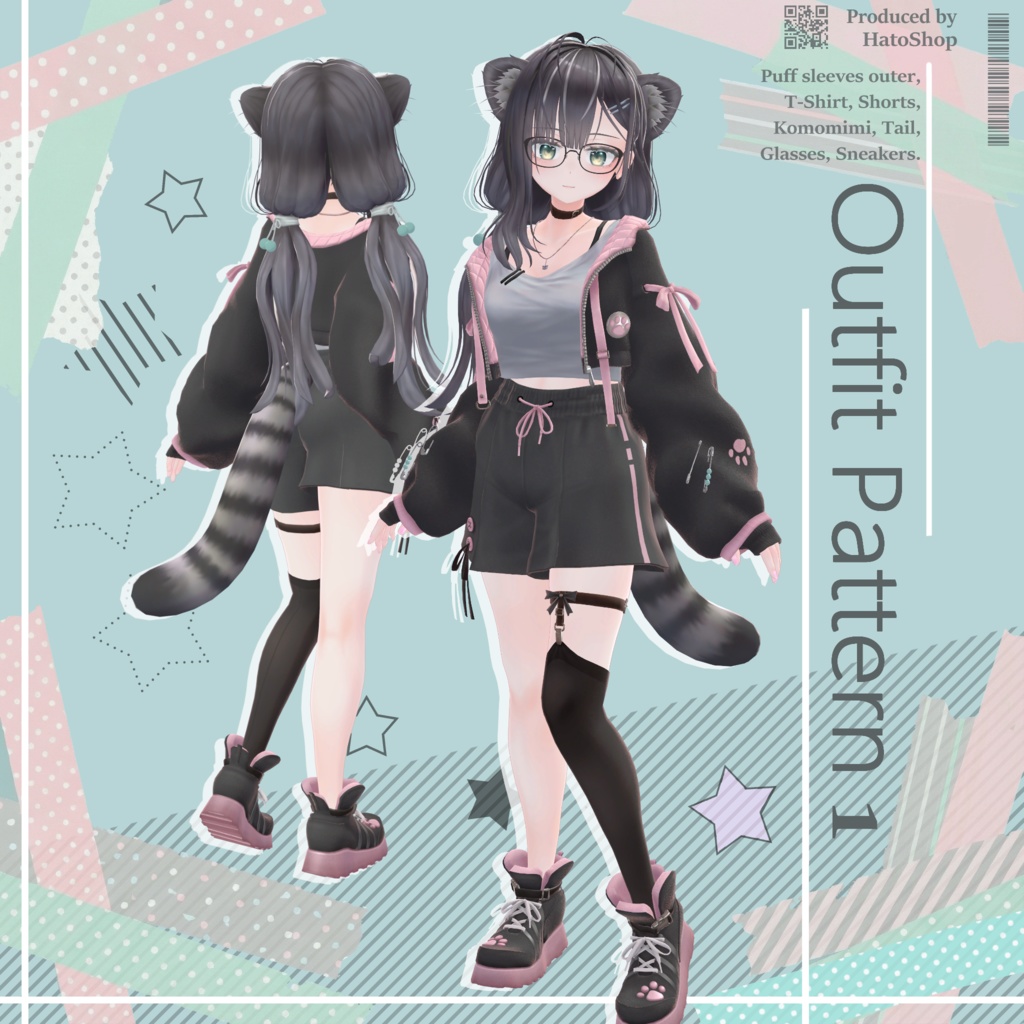 オリジナル3Dモデル『猫乃亜 *Nonoa*』