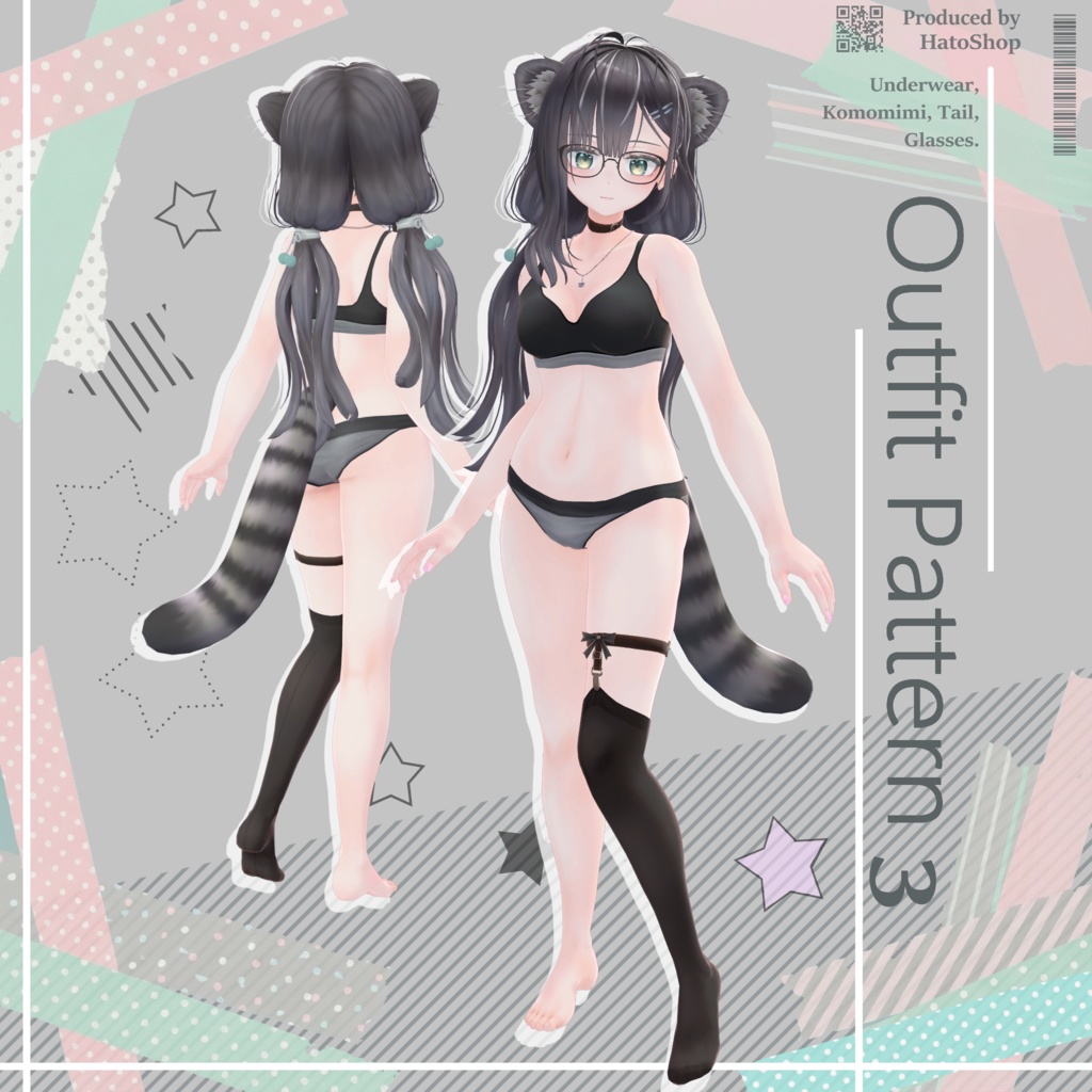 オリジナル3Dモデル『猫乃亜 *Nonoa*』