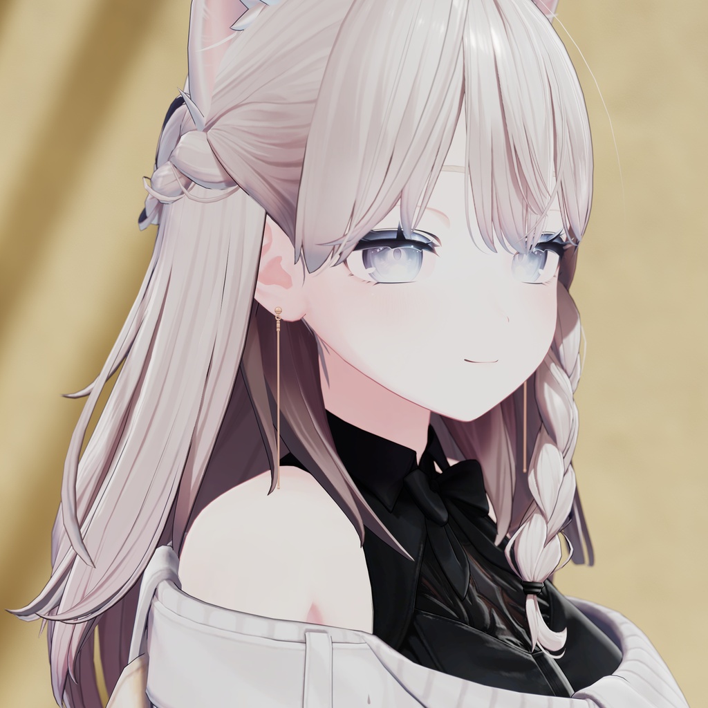 【VRC想定】スネークチェーンピアス 5色・光るピアス