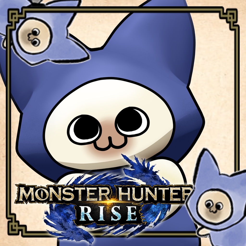 「PRE-SALE」Live2Dモンスターハンター オトモアイルー【KIT . T 】Monster hunter palico, live 2d, streamer pet and vtuber model