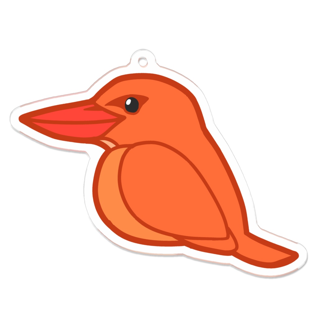 アカショウビン　アクリルキーホルダー