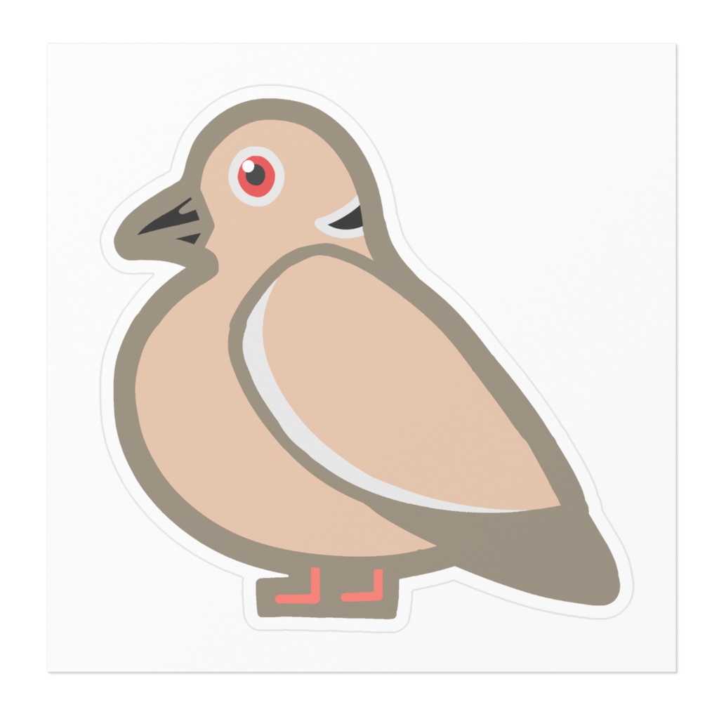 シラコバト ステッカー