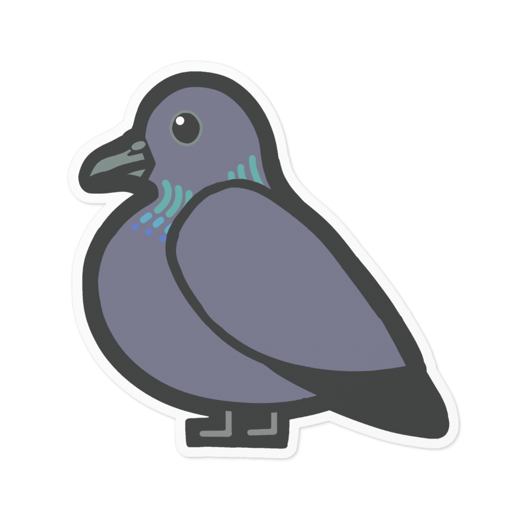 カラスバト　ステッカー