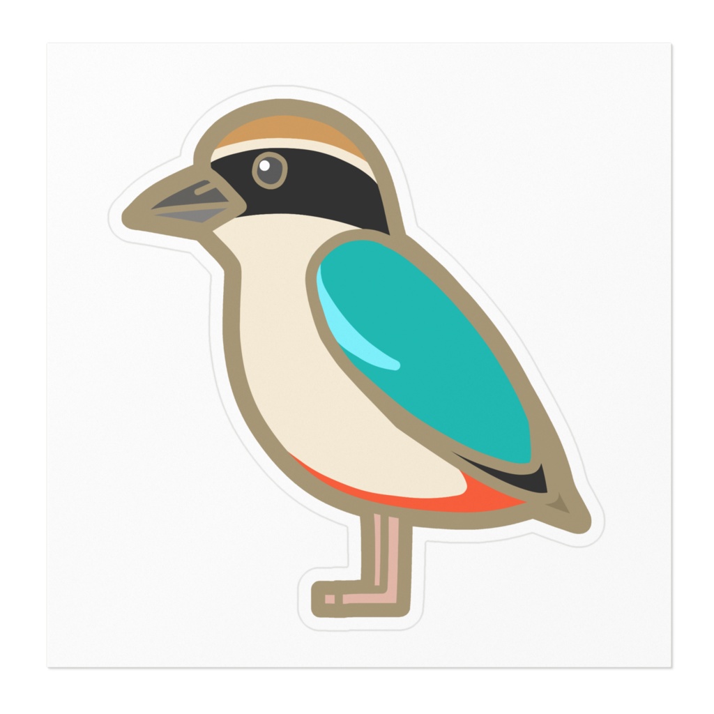 ヤイロチョウ ステッカー