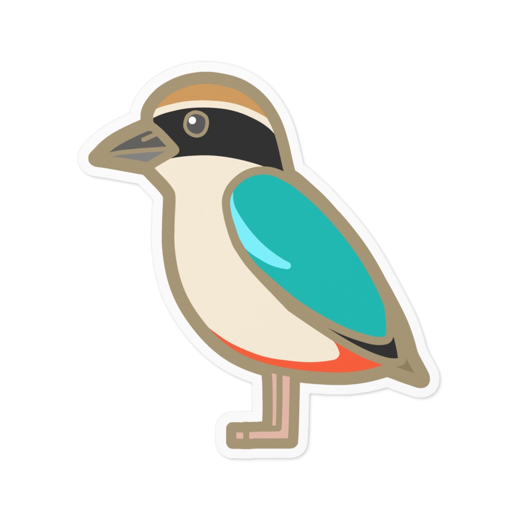 ヤイロチョウ　ステッカー