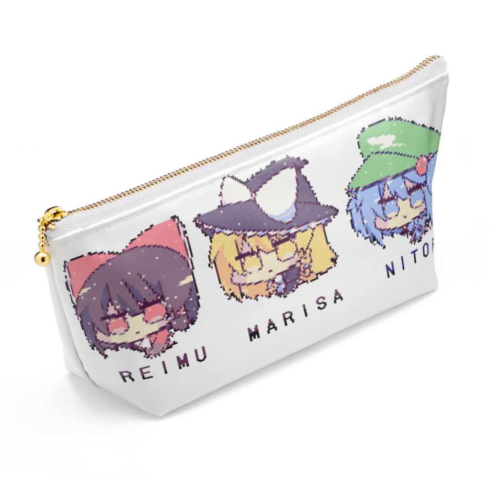 レミフラパチュ・霊夢魔理沙にとり 【東方同人グッズポーチ筆箱】
