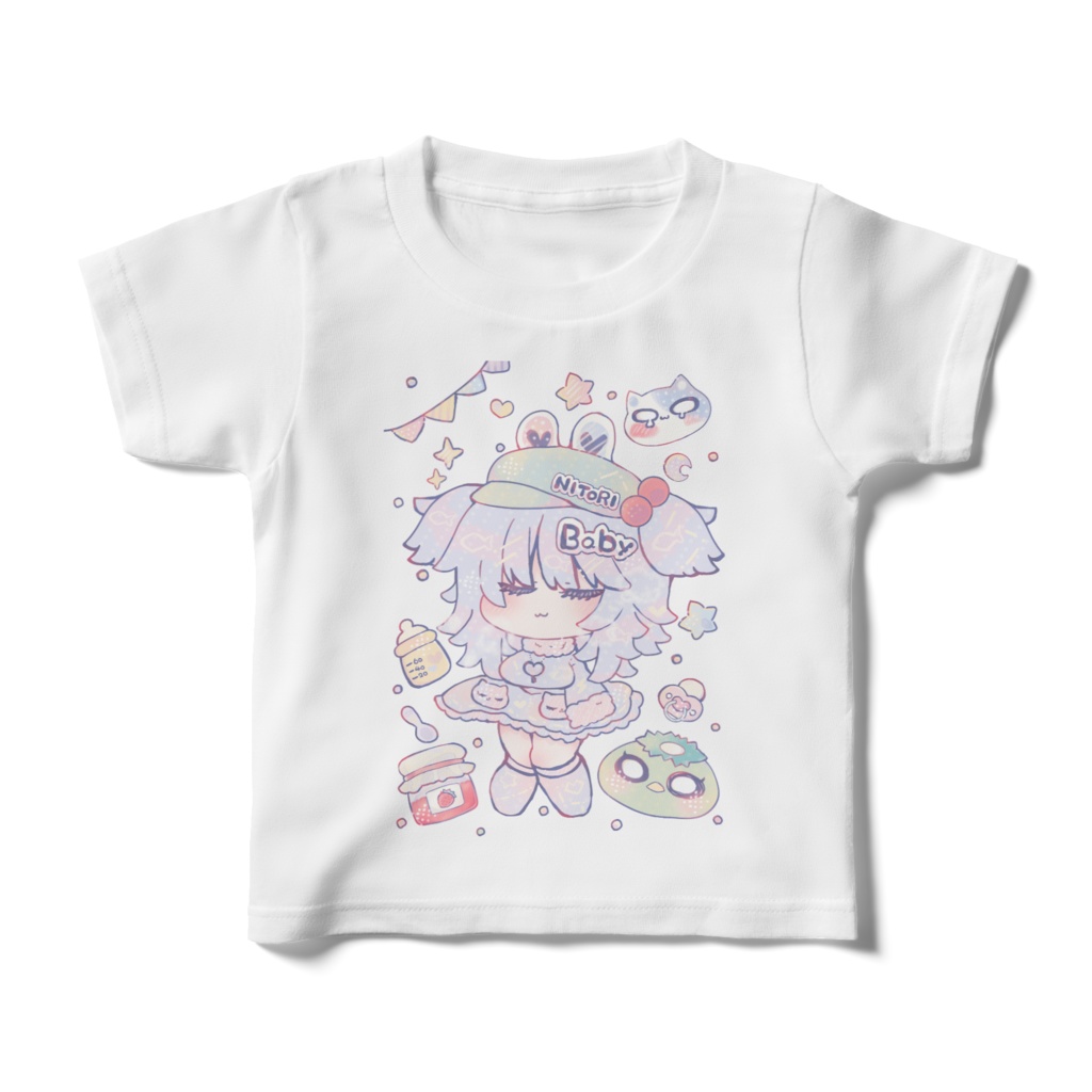 キッズサイズ100cm～ #河城にとり 河城ファンクラブ掲載　東方同人Tシャツ #にとりポケット