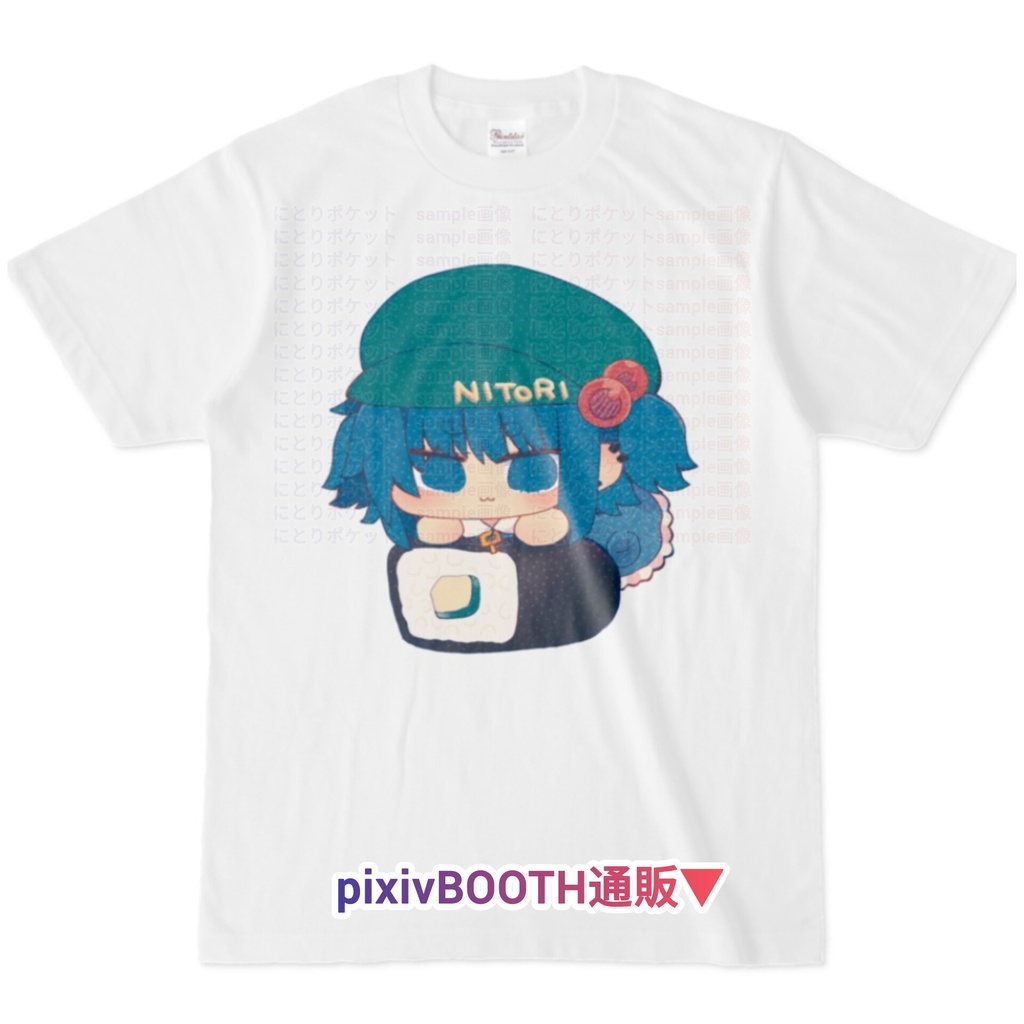 かっぱ巻きにとり #河城にとり東方同人Tシャツ #にとりポケット