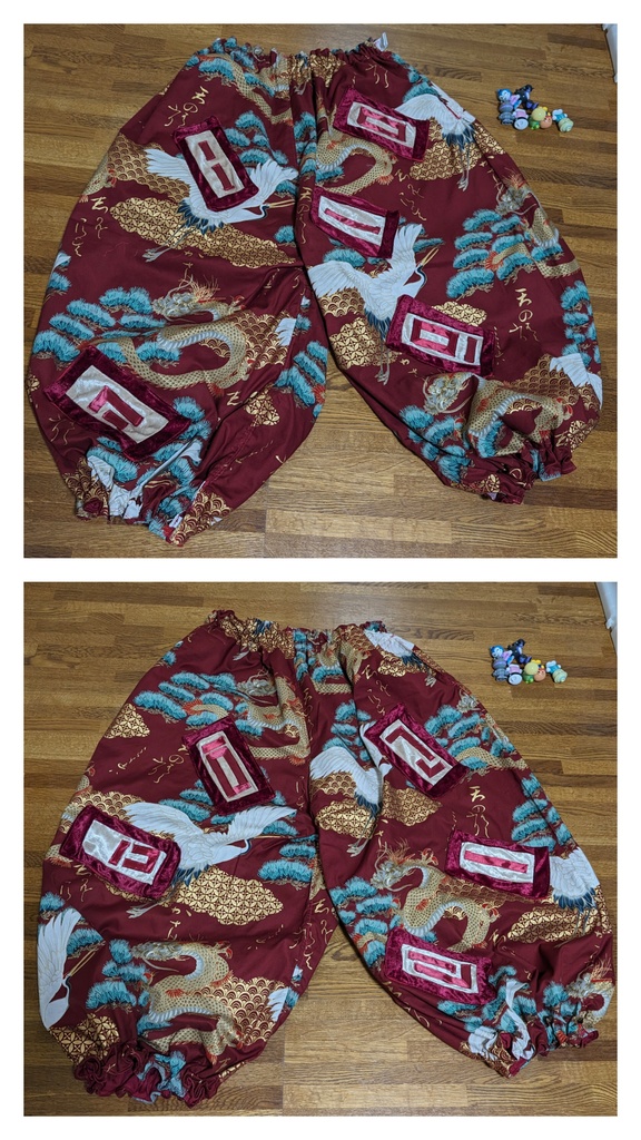 再販1着【150サイズ〜6L】藤原妹紅コスプレ衣装風ズボン もこたん④ 東方Project 大きいサイズ