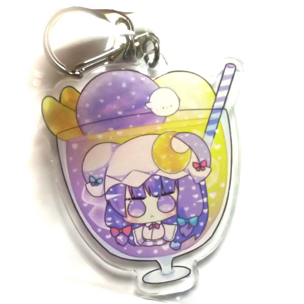 鈴瑚・椛・くまにとり ジュースフロートアクキー 東方projectーアクリルキーホルダー