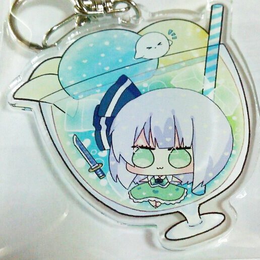 鈴瑚・椛・くまにとり ジュースフロートアクキー 東方projectーアクリルキーホルダー