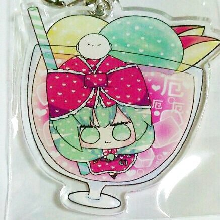 鈴瑚・椛・くまにとり ジュースフロートアクキー 東方projectーアクリルキーホルダー