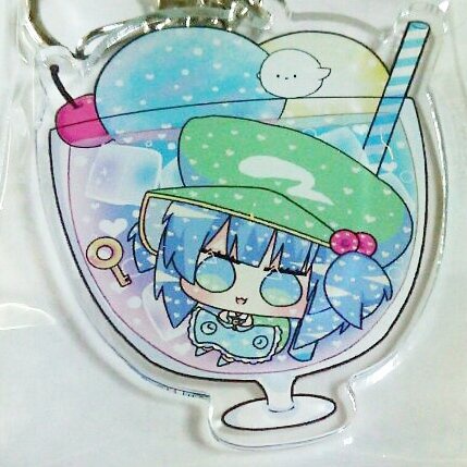 鈴瑚・椛・くまにとり ジュースフロートアクキー 東方projectーアクリルキーホルダー