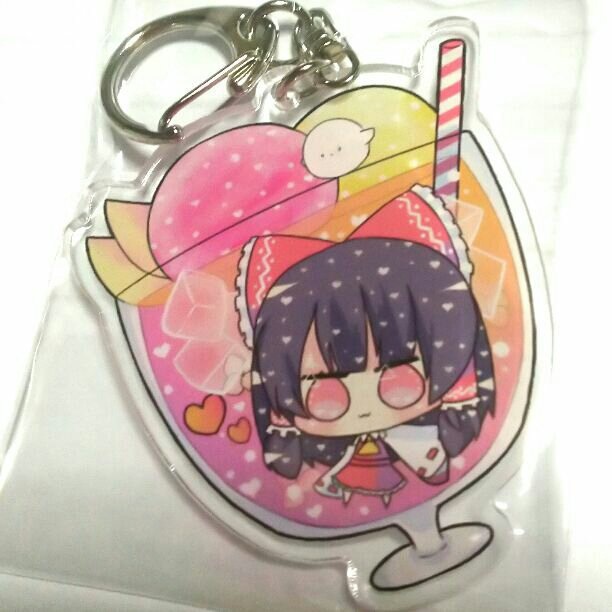 鈴瑚・椛・くまにとり ジュースフロートアクキー 東方projectーアクリルキーホルダー