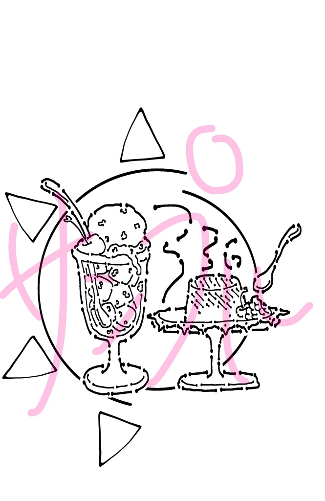 ささろ概念巾着(ナチュラル×オレンジ)