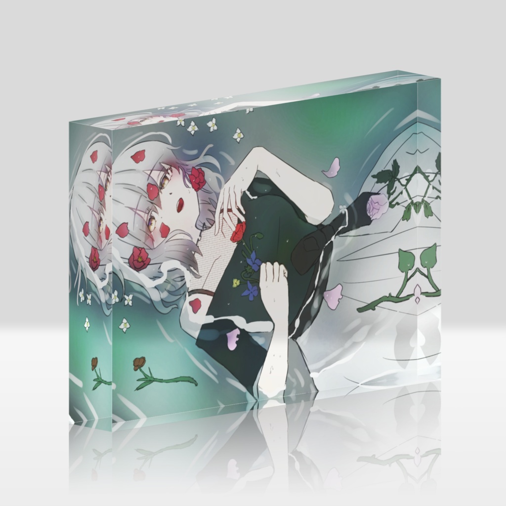 墓穴しのアクリルブロック