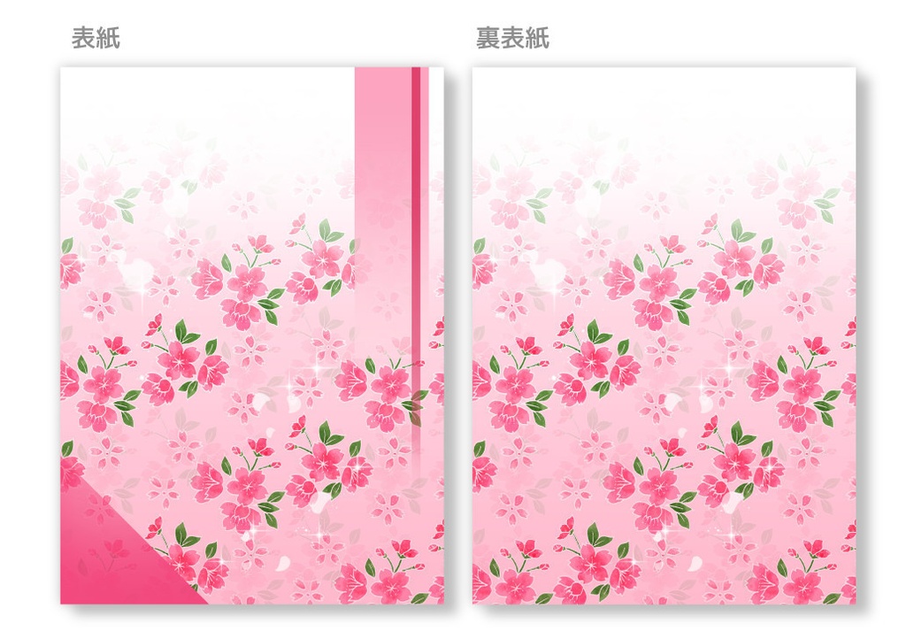 A5同人誌表紙素材 春の花6種セット