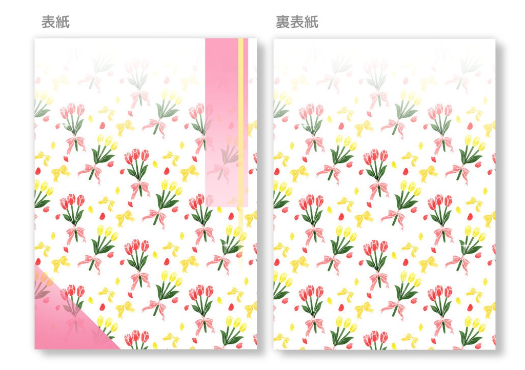 A5同人誌表紙素材 春の花6種セット