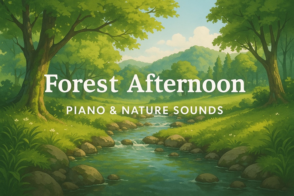 春風の環境音 × ピアノBGM(10曲パック) – Healing Piano with Spring Nature Sounds