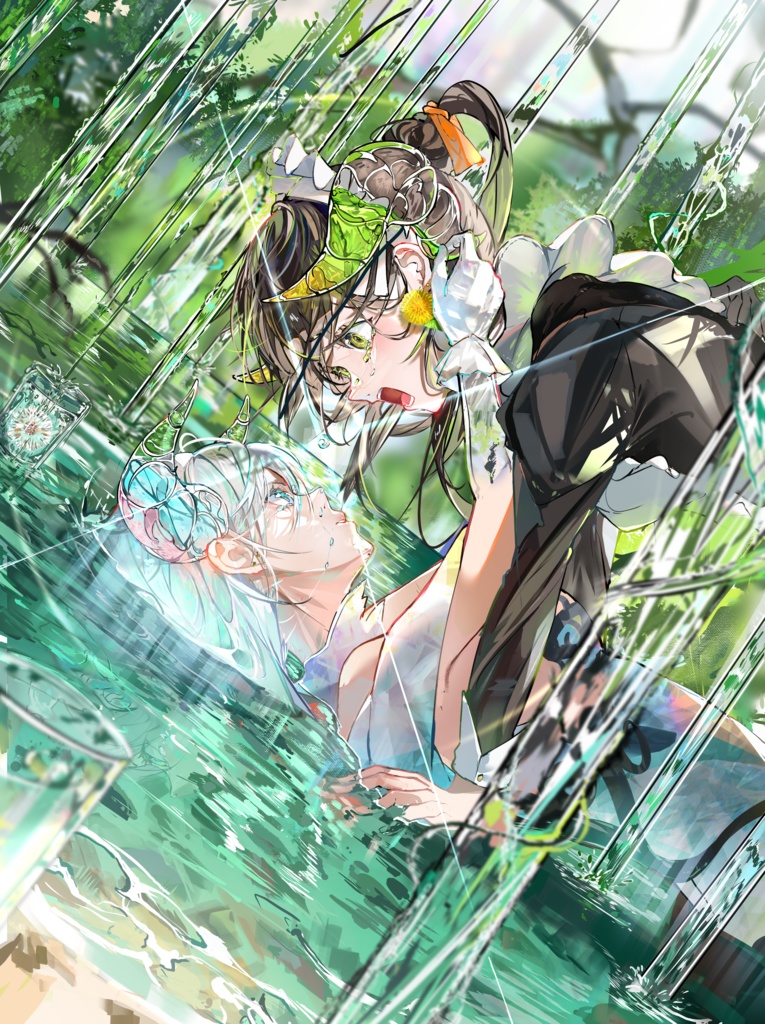 よはく オリジナルイラスト『今』F4キャンバス