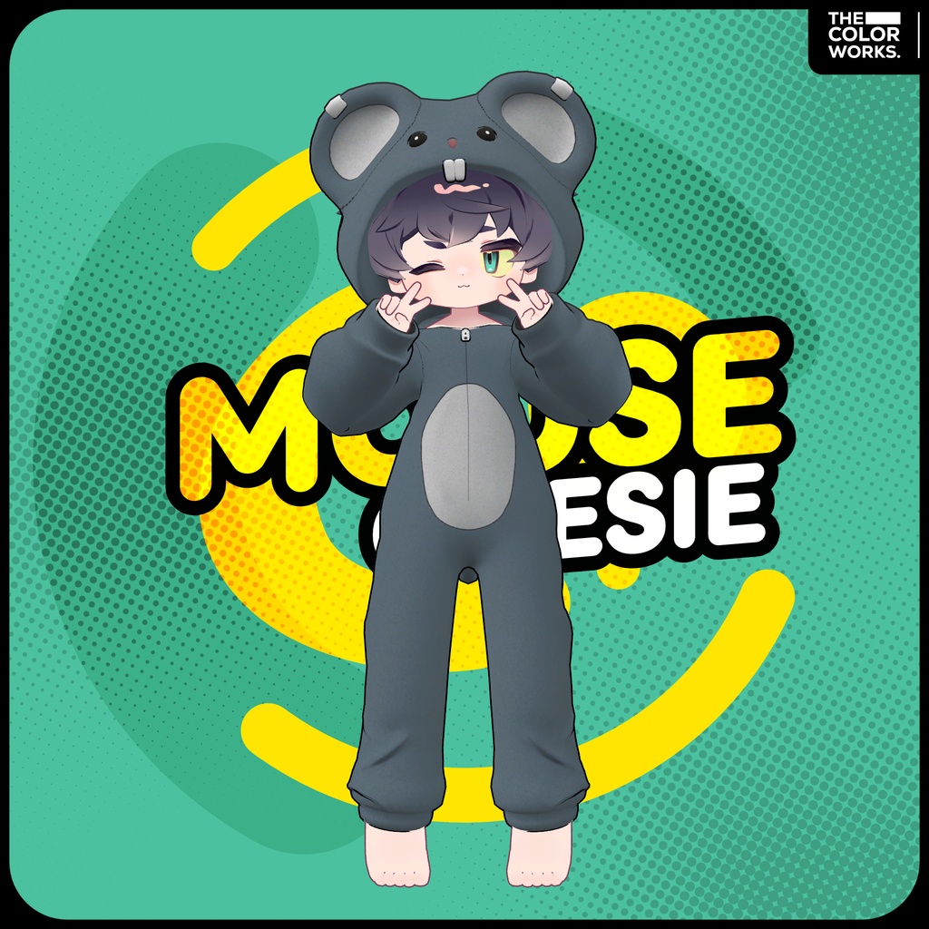 ネズミ着ぐるみ/Mouse Onesie Mamefriends