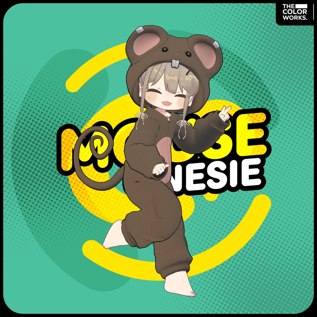 ネズミ着ぐるみ/Mouse Onesie Mamefriends