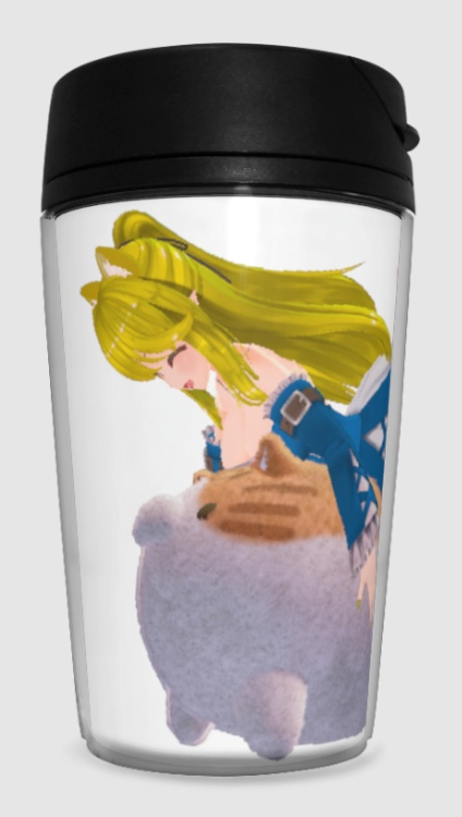 【猫のけものじん+猫】ポーラちゃんタンブラー【イラスト版、3Dアバター版】