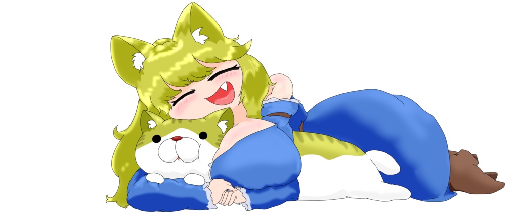 【猫のけものじん+猫】ポーラちゃんタンブラー【イラスト版、3Dアバター版】