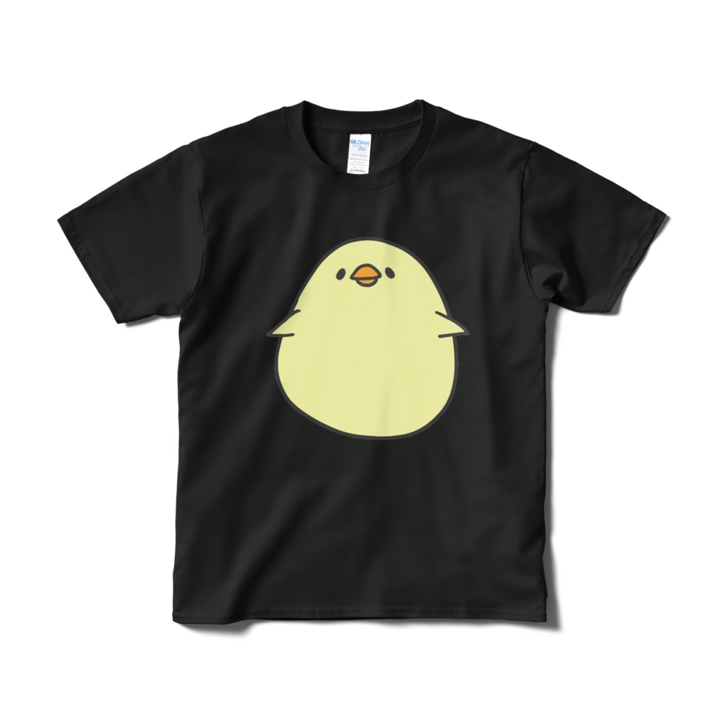 ゆるいひよこさんのTシャツ【ブラック】【ドヤぴよ】