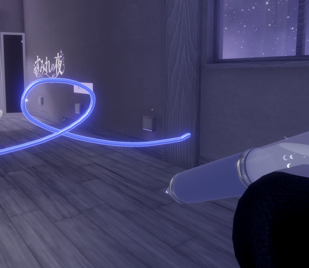 【VRChatワールド用】Moon QvPen|月モチーフのペンセット【差し替えモデル】