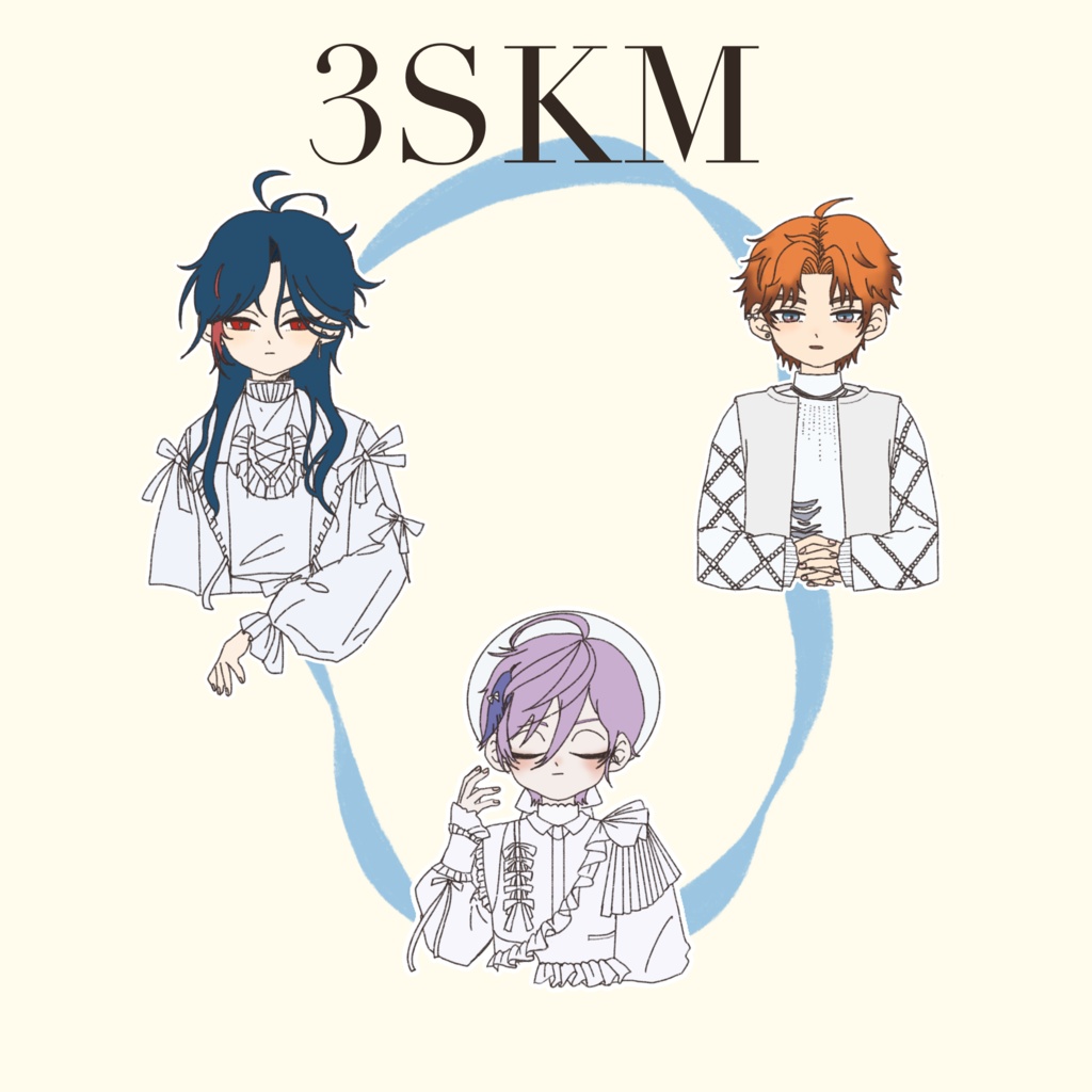 【非公式】3SKMミニステッカー