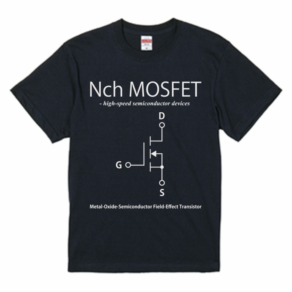 Nch MOSFET Tシャツ ブラック(Mサイズ)