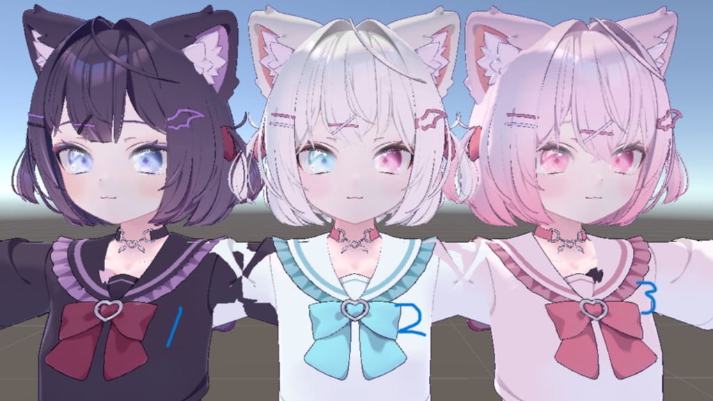 【ショコラ -Chocolat-】【face改変データ付き】てぃーたいむ!EYEテクスチャ、メイク 6405390